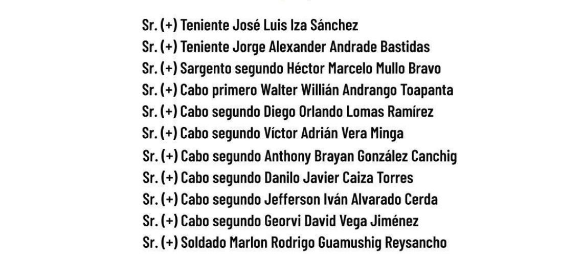 MILITARES FALLECIDOS